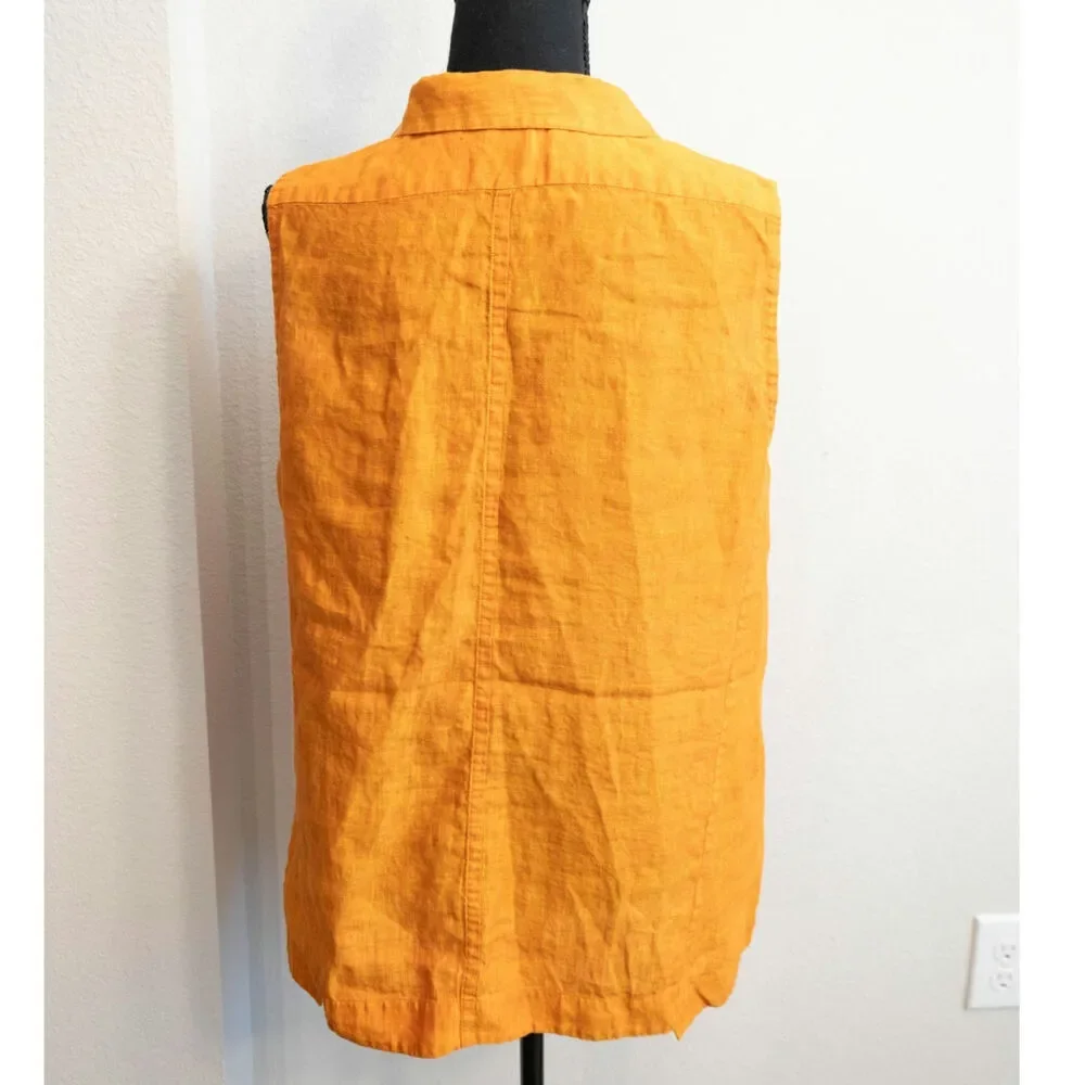 Lafayette New York Sleeveless Linen Ladies Size Medium Blouse - Picture 2 of 7